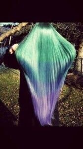 bright coloured hair extensions