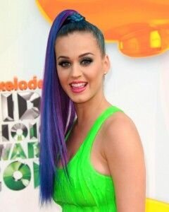 Katy's, long and luscious rainbow ponytail