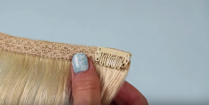 how to sew clips on hair extensions