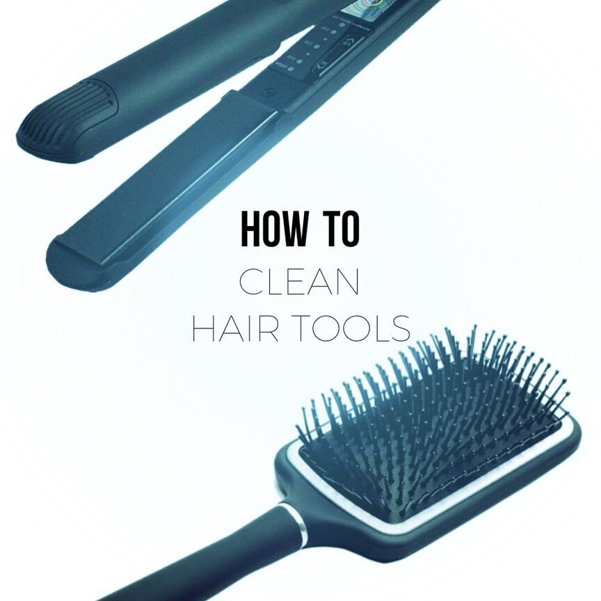 how to clean hair tools