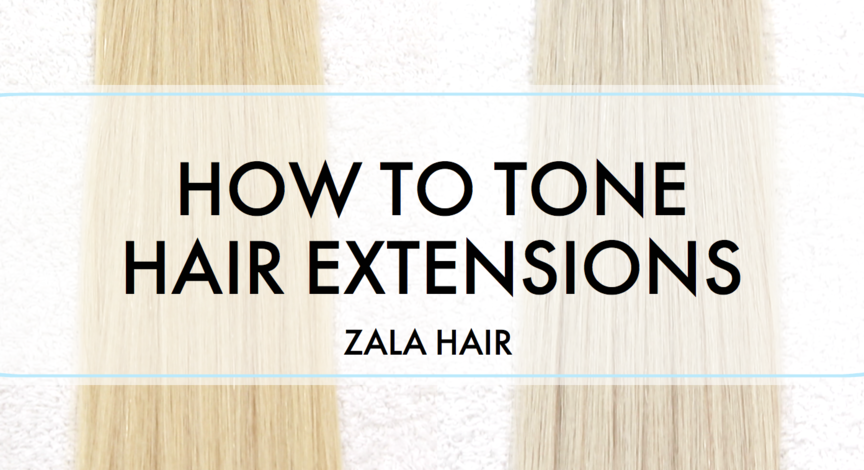 how to tone tape hair extensions