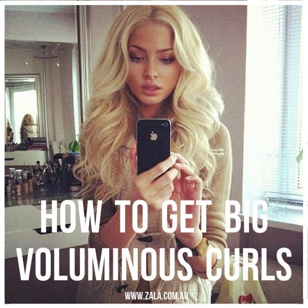 how to get big voluminous curls