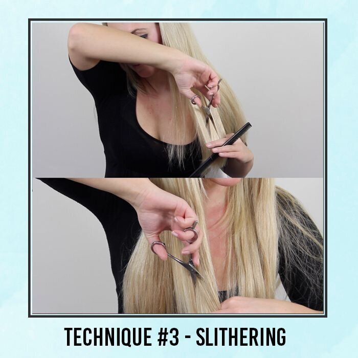 how to cut hair extensions to blend