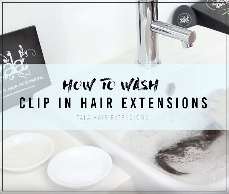 how to wash clip in hair extensions