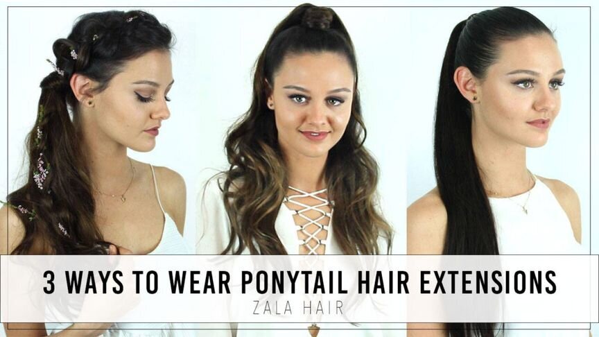 ponytail hairstyles using hair extensions