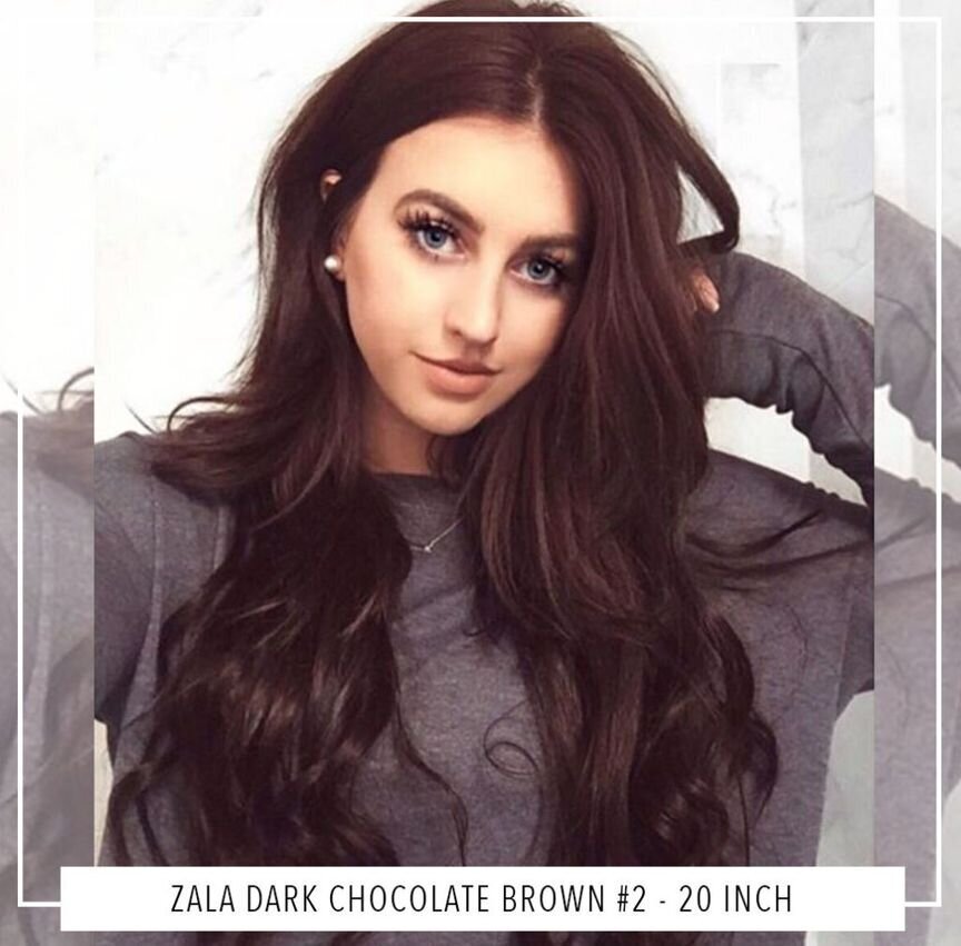 Zala Dark Chocolate Brown #2 - 20 Inch