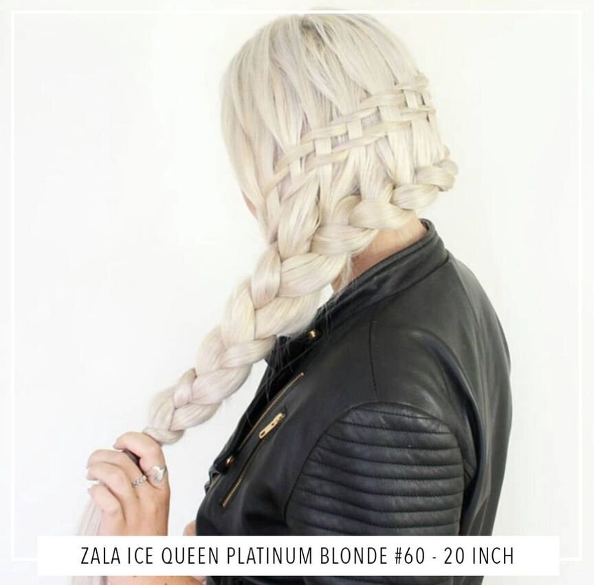 Zala  Ice Queen Platinum Blonde #60 - 20 Inch