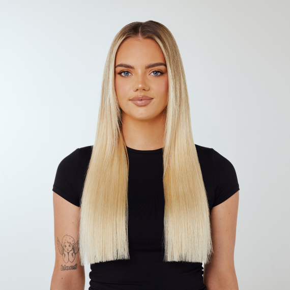 20-Inch Seamless Clip-In Human Hair Extensions - 9-Piece - Zala AU