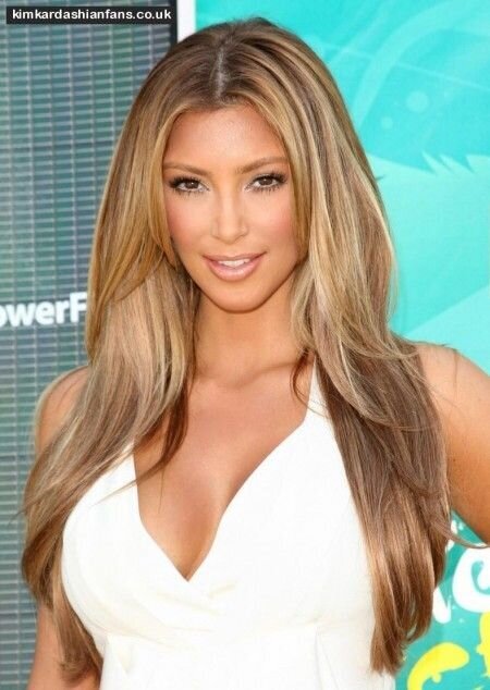 kardashian brown to blonde hair