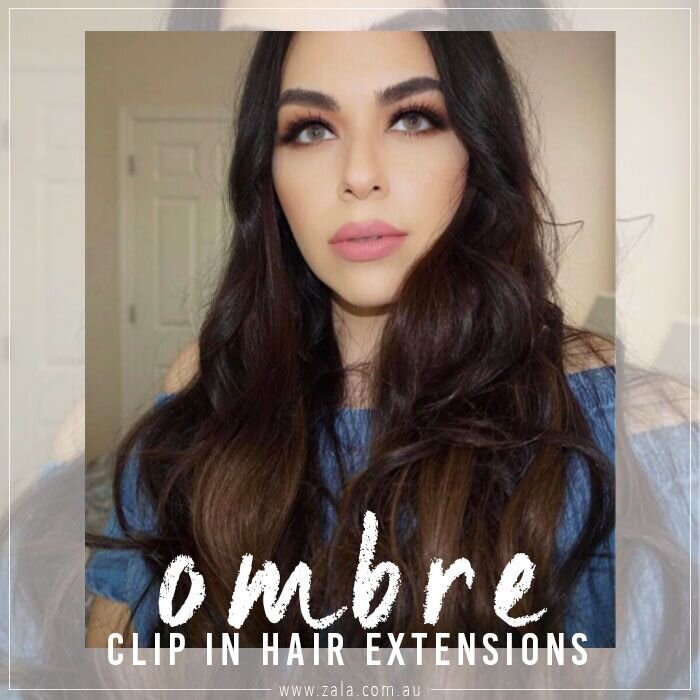 ombre clip in hair extensions
