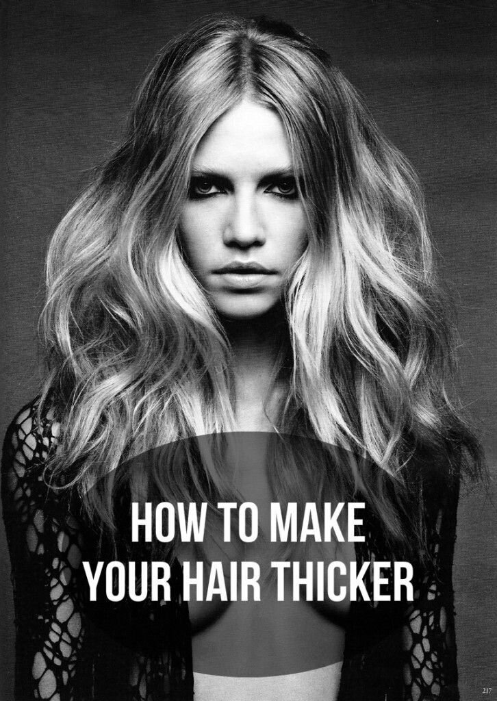 how to make your hair thicker