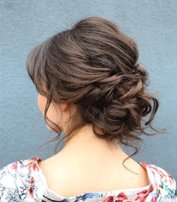 valentine's day hairstyle twisted updo