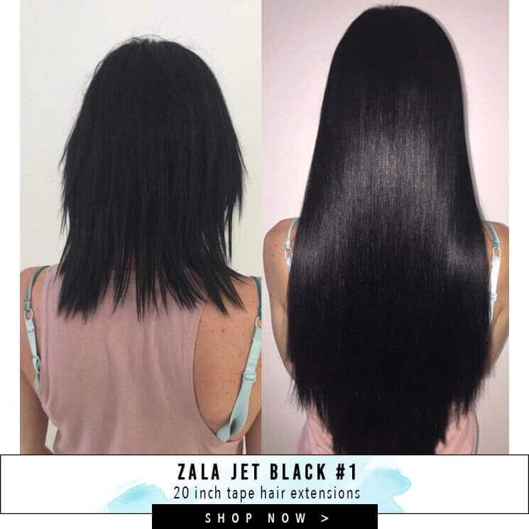 Tape Hair Extensions Before and After